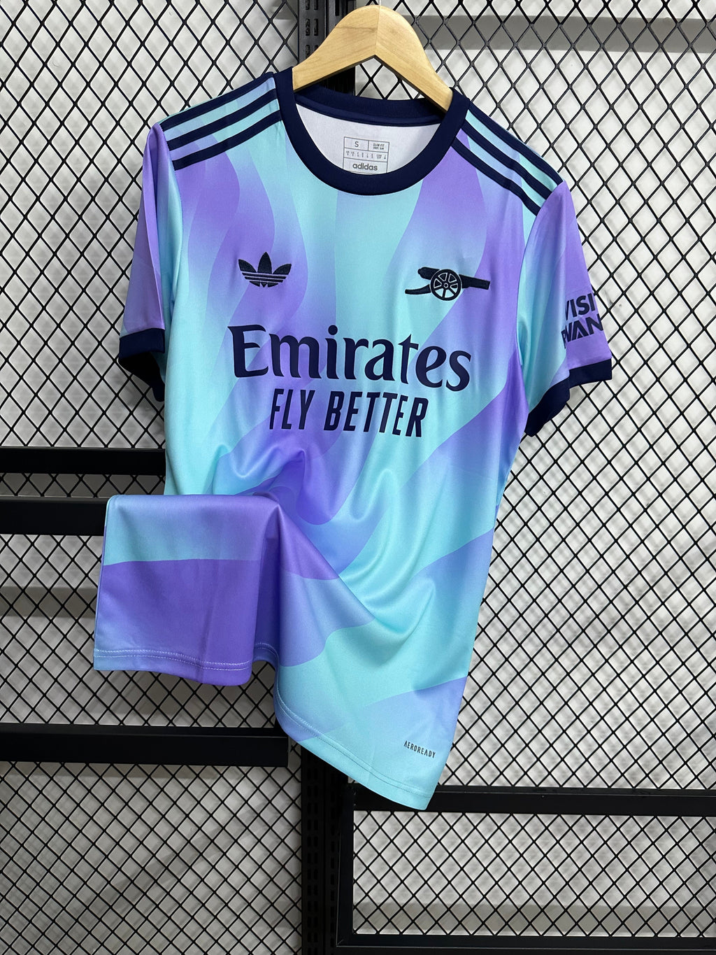 Arsenal Retro Remix Jersey – Purple & Aqua Edition