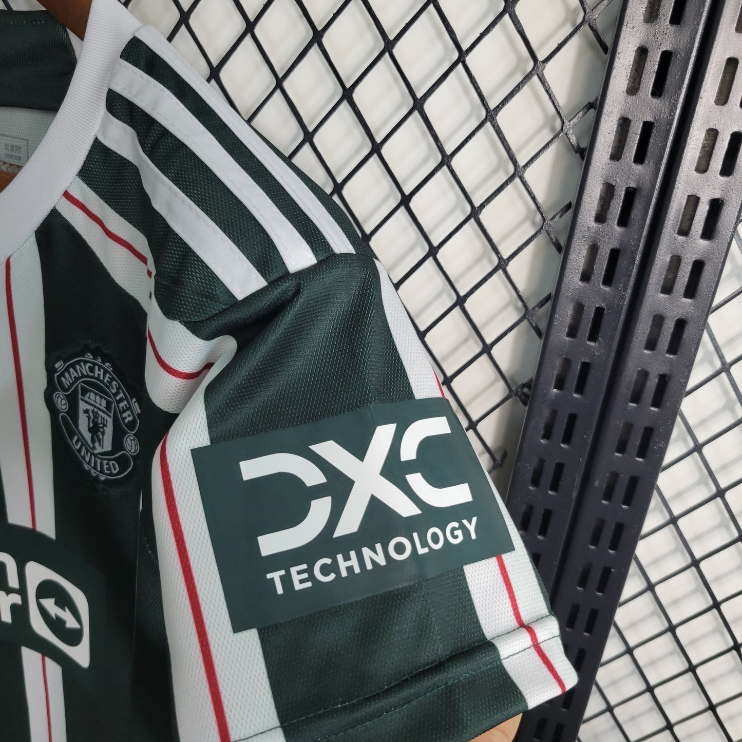 Manchester United 2024/25 Away Jersey – Green Stripe Edition