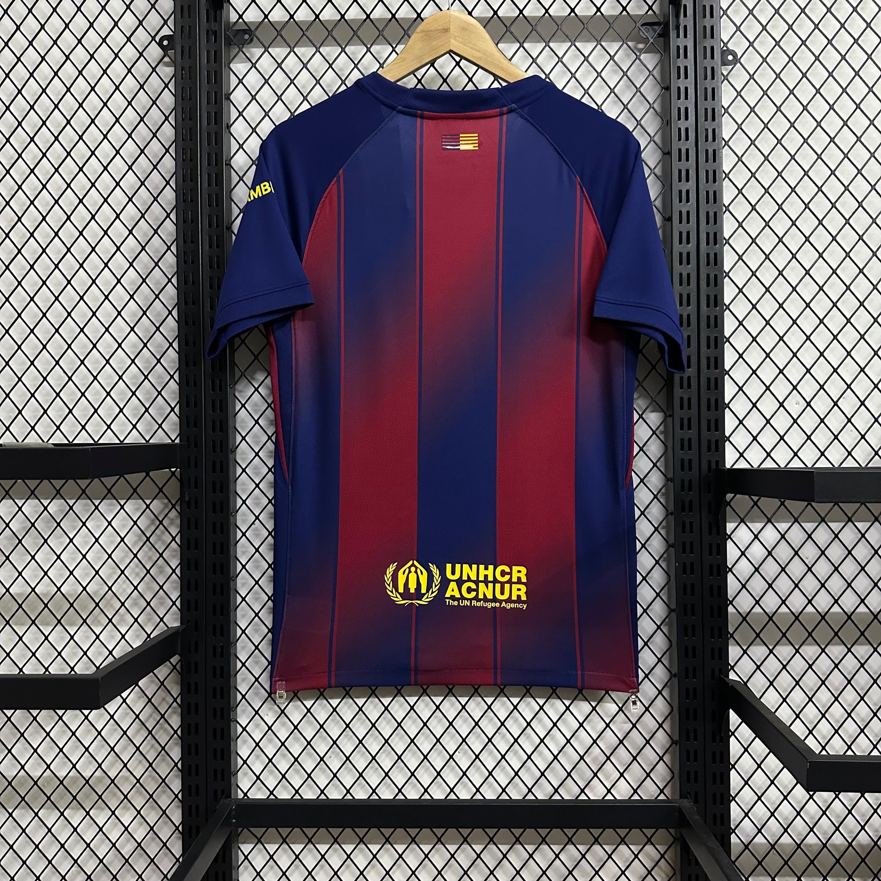 FC Barcelona Home Kit 2024/25 – Authentic No Sponsor Edition