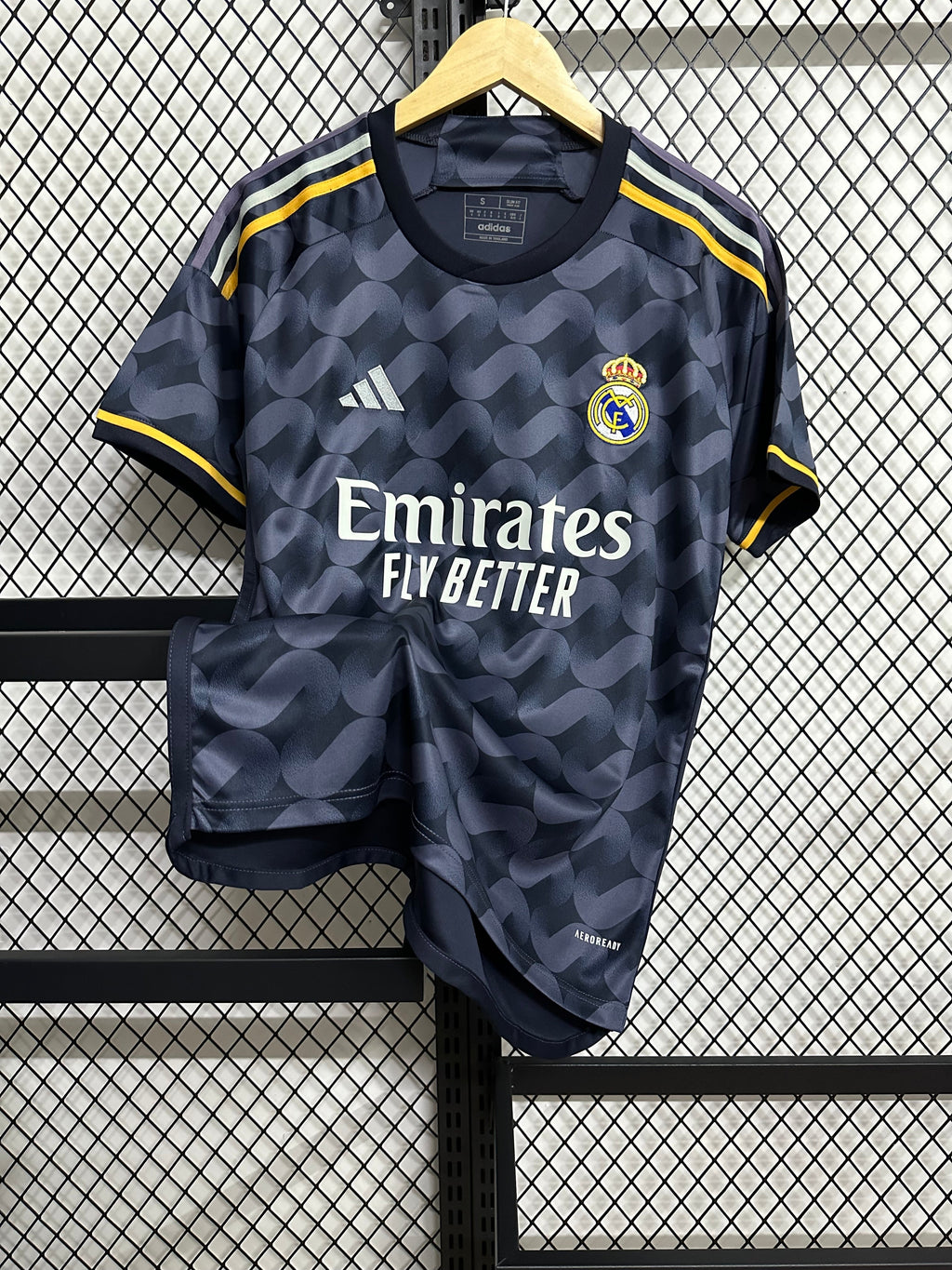 Real Madrid Away Kit 2024/25 – Dark Grey & Yellow Edition