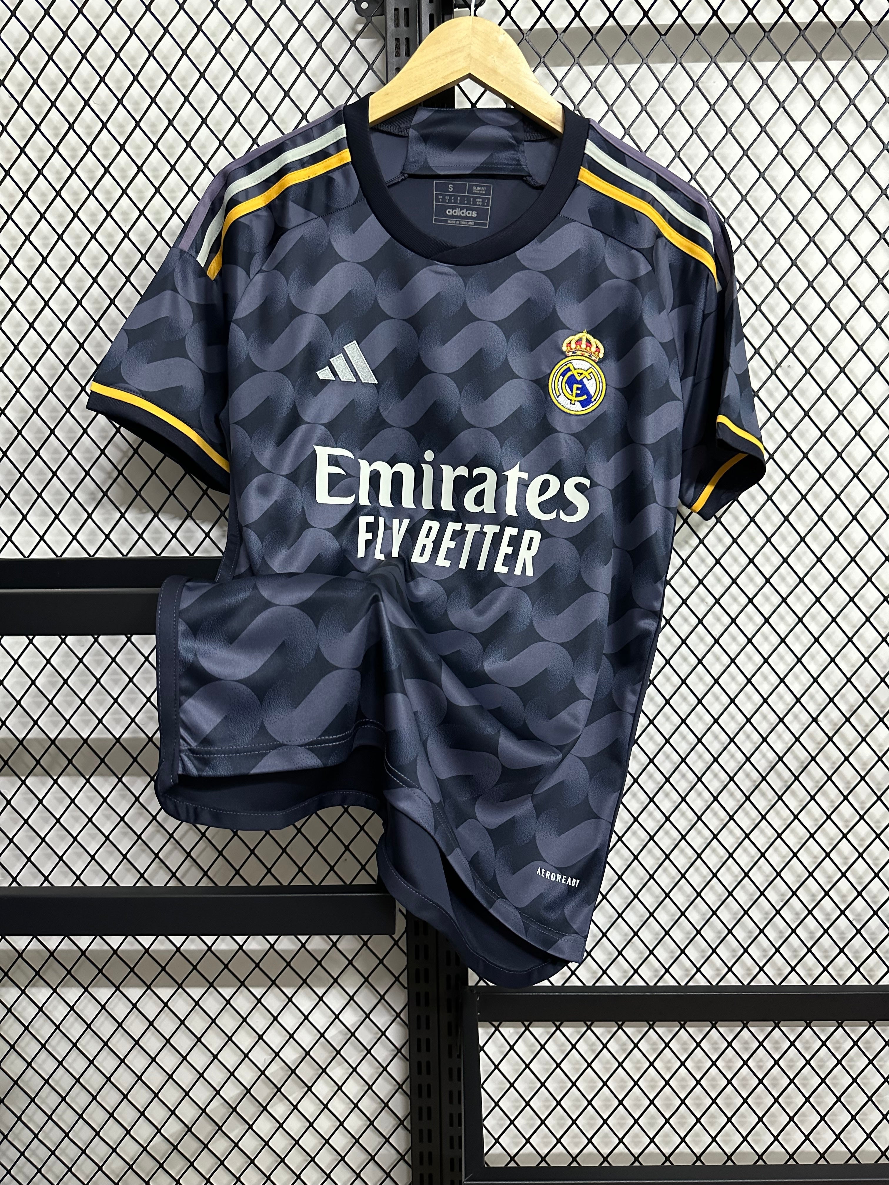 Real Madrid Away Kit 2024/25 – Dark Grey & Yellow Edition