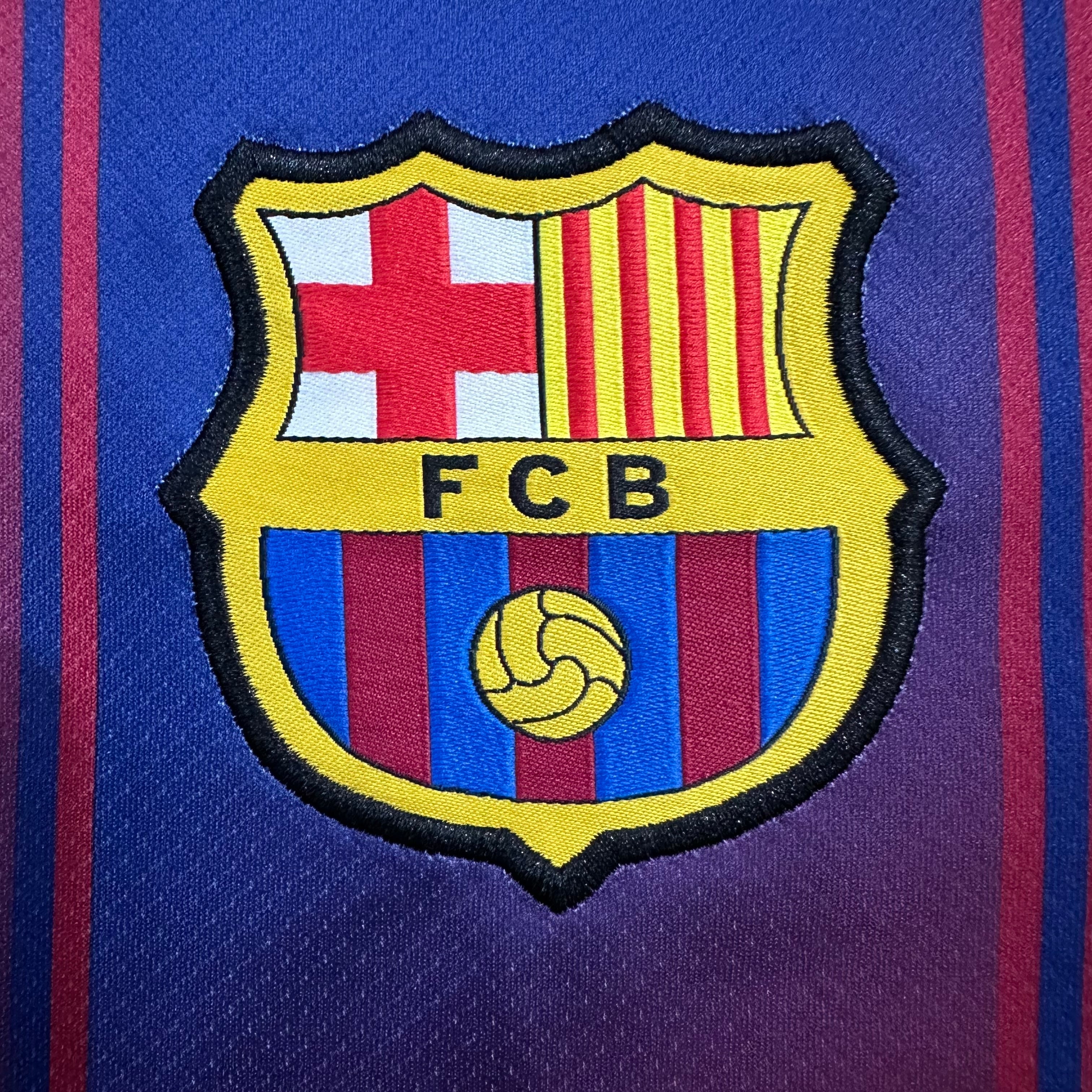FC Barcelona Home Kit 2024/25 – Authentic No Sponsor Edition
