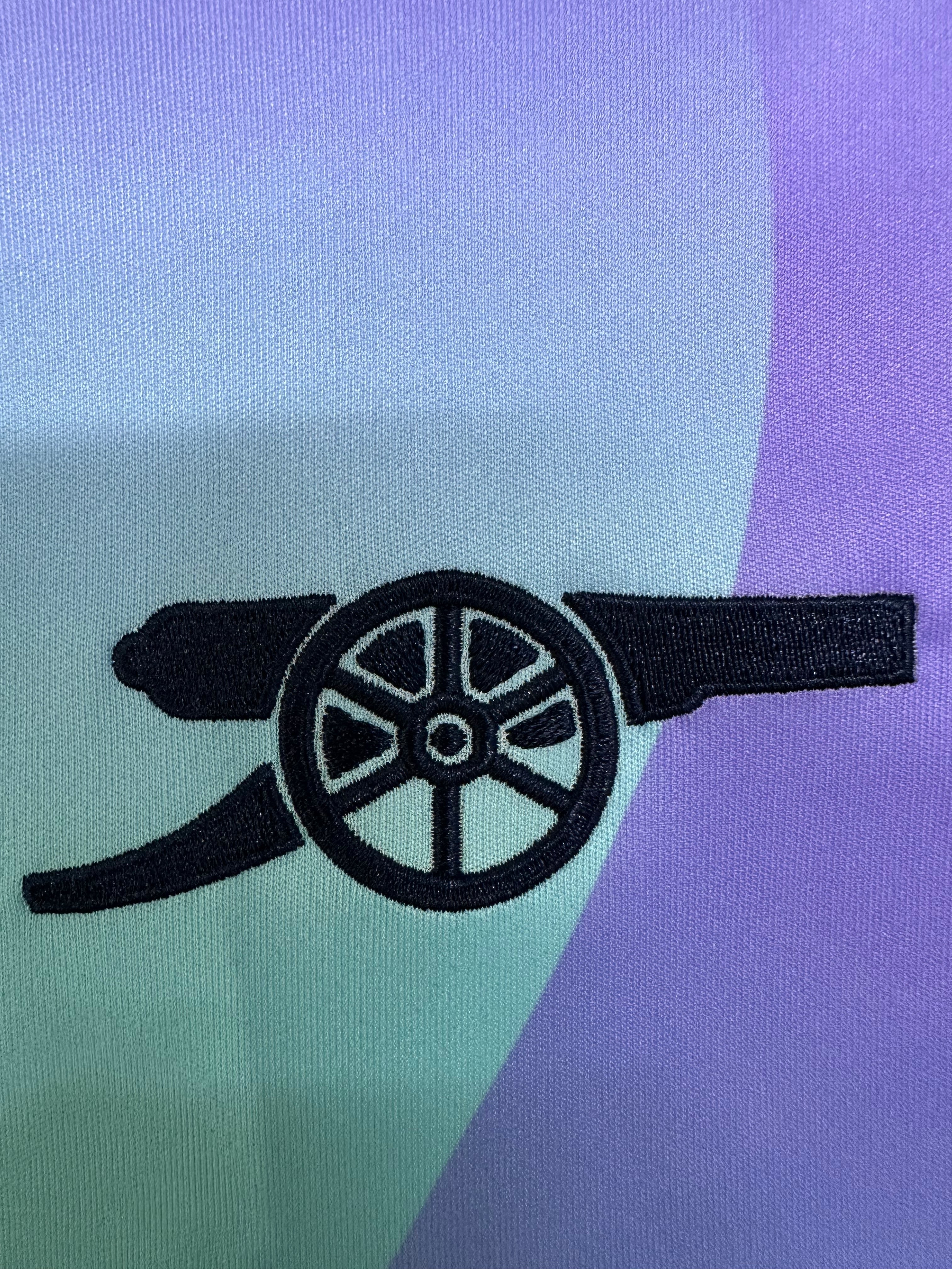 Arsenal Retro Remix Jersey – Purple & Aqua Edition