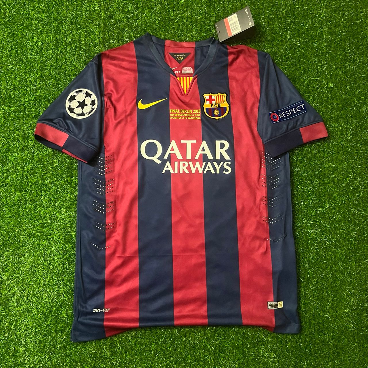 Neymar Jr Barcelona 2014/15 Berlin Champions League Final Retro Jersey