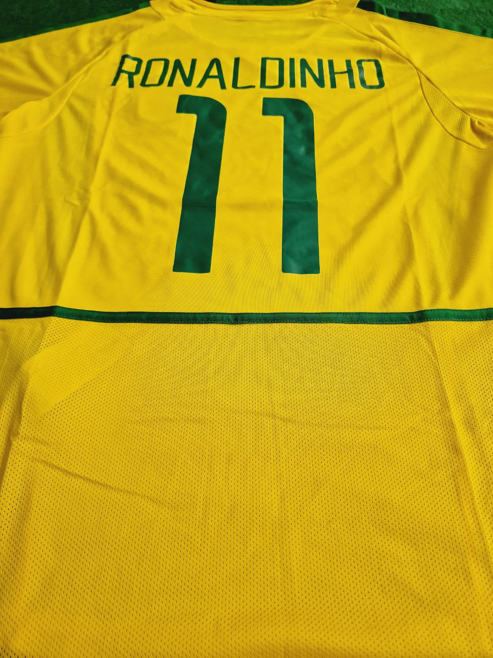 Ronaldinho Brazil 2002 World Cup Retro Football Jersey